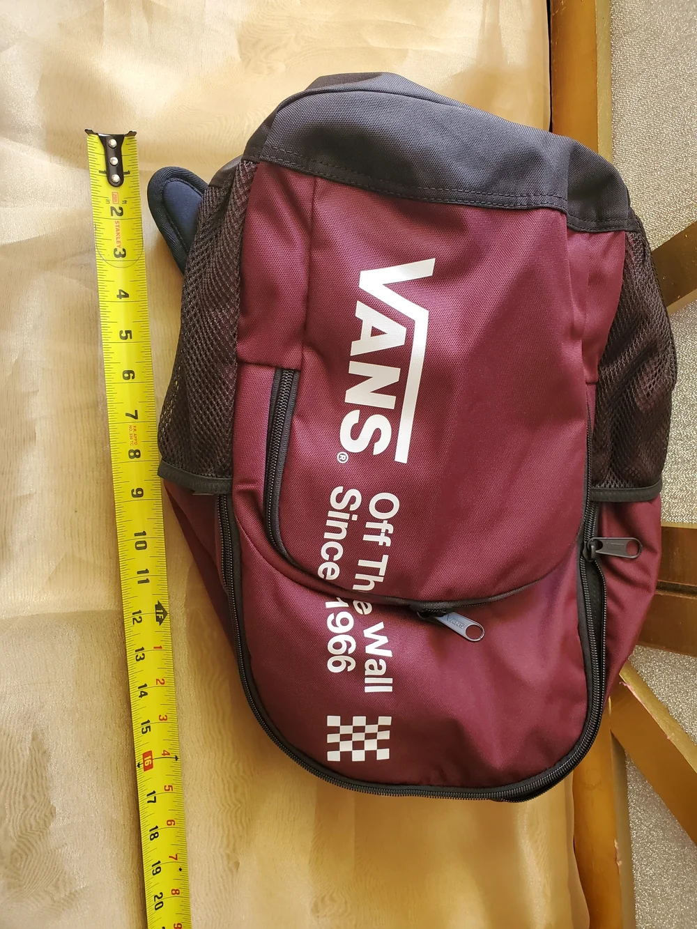 Vans maroon backpack